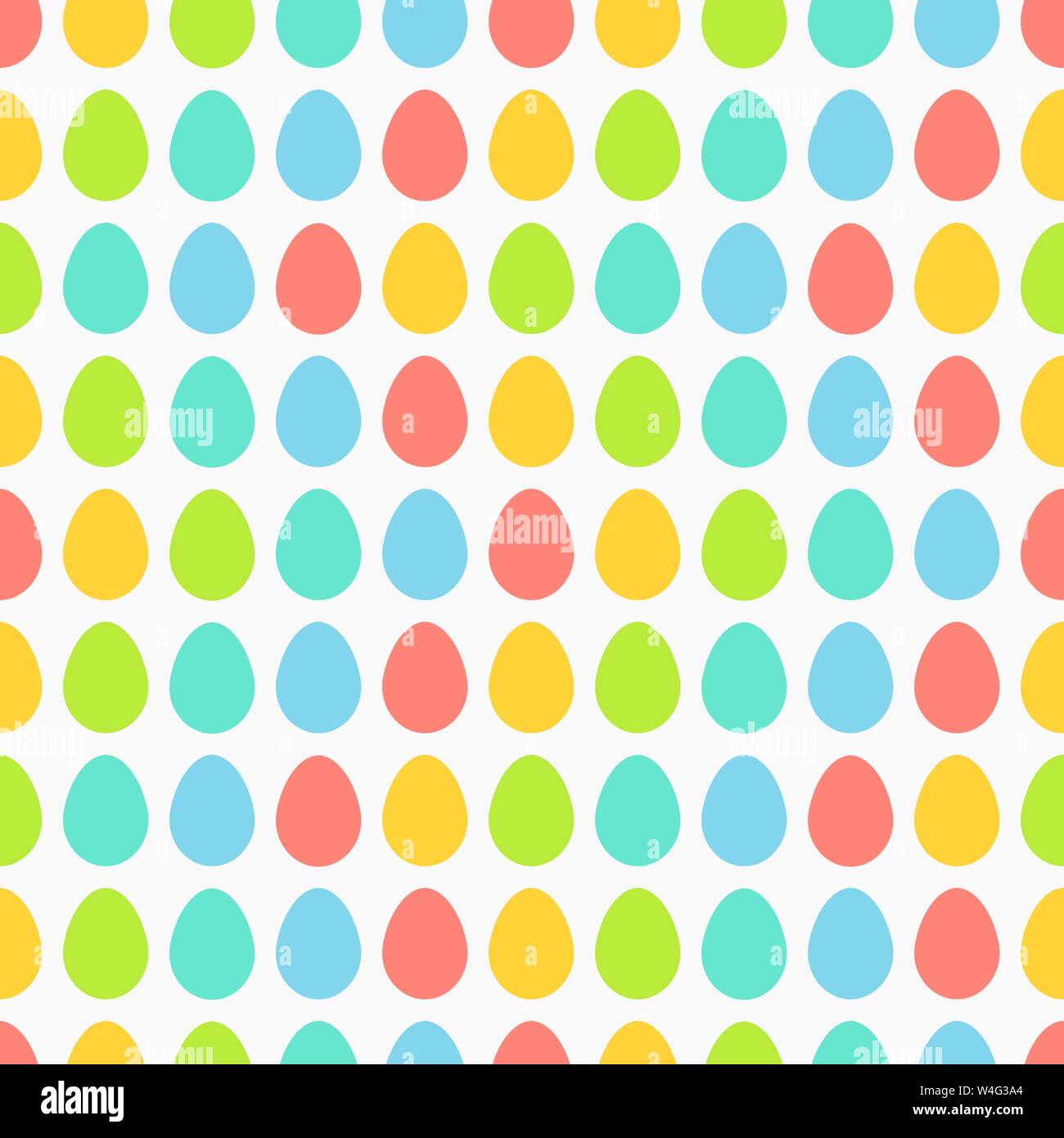 Colorful easter eggs seamless pattern. Vector illustration Stock Vector ...