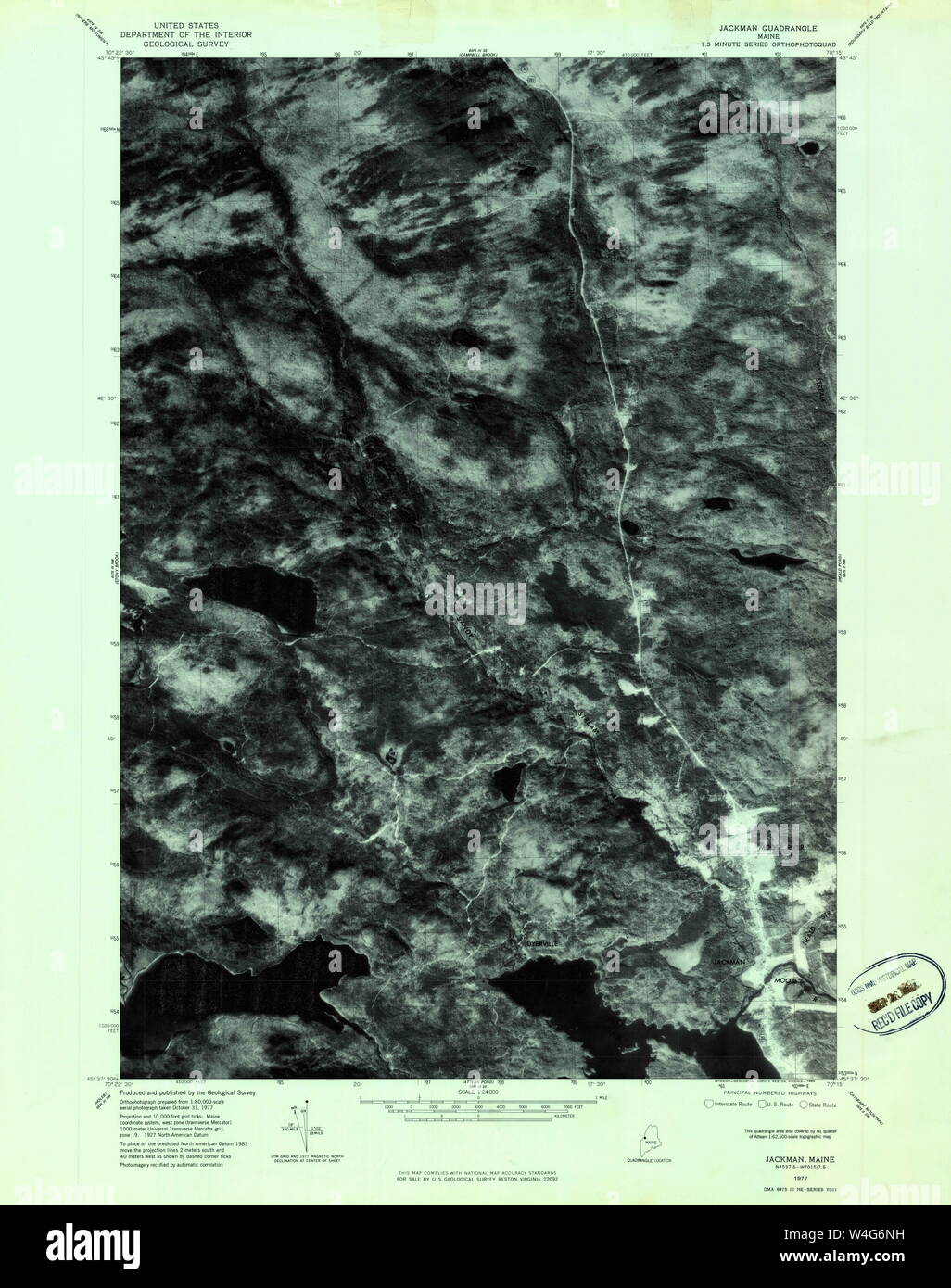 Jackman maine map hires stock photography and images Alamy