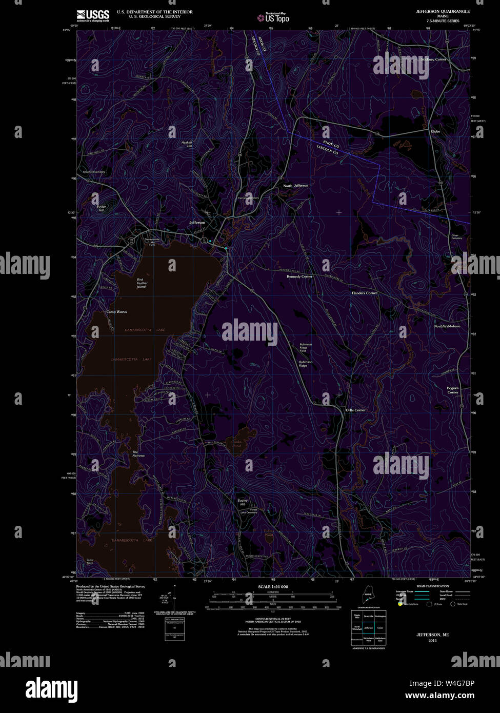 Maine USGS Historical Map Jefferson 20110906 TM Inversion Restoration