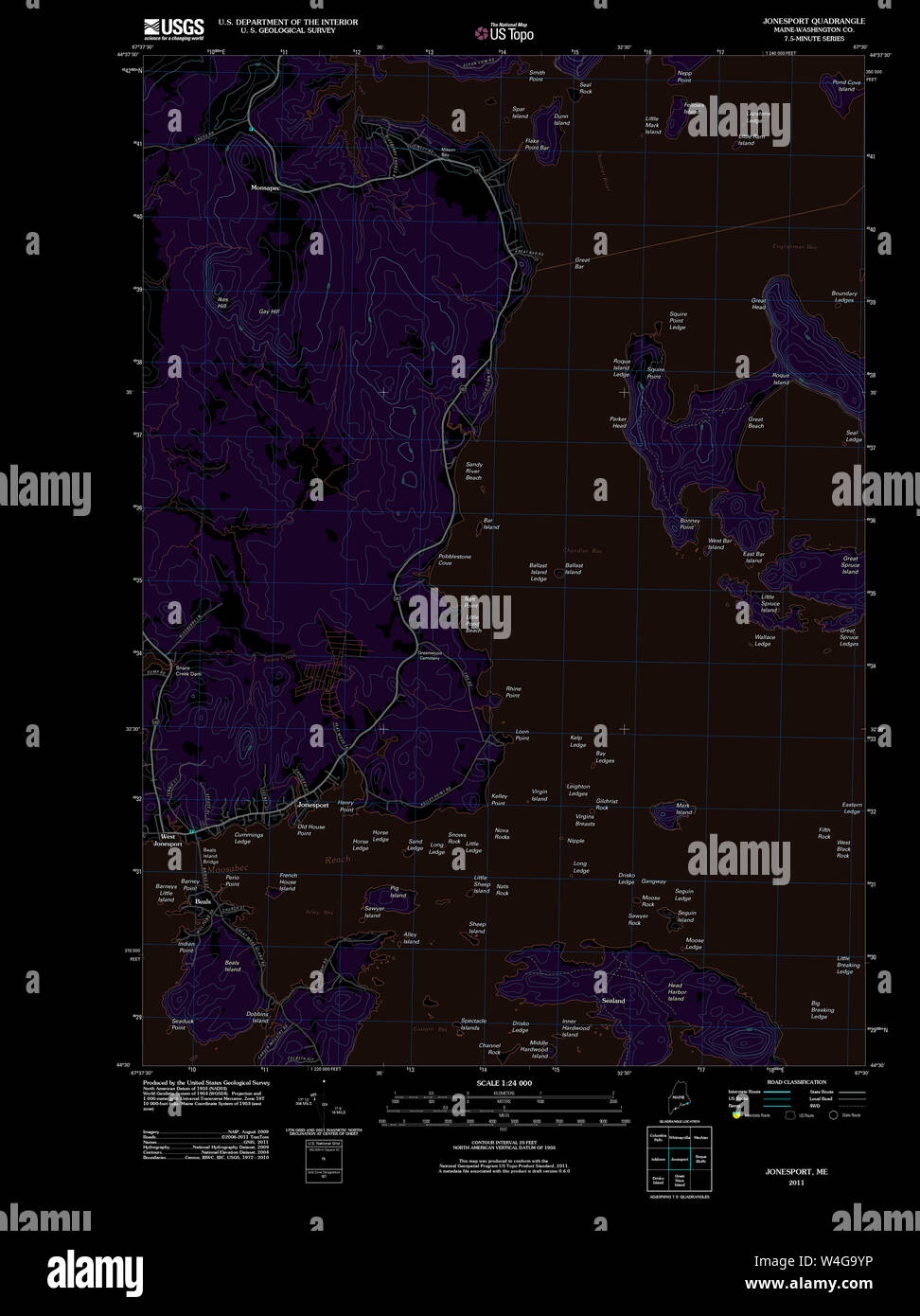 Map of jonesport maine hires stock photography and images Alamy