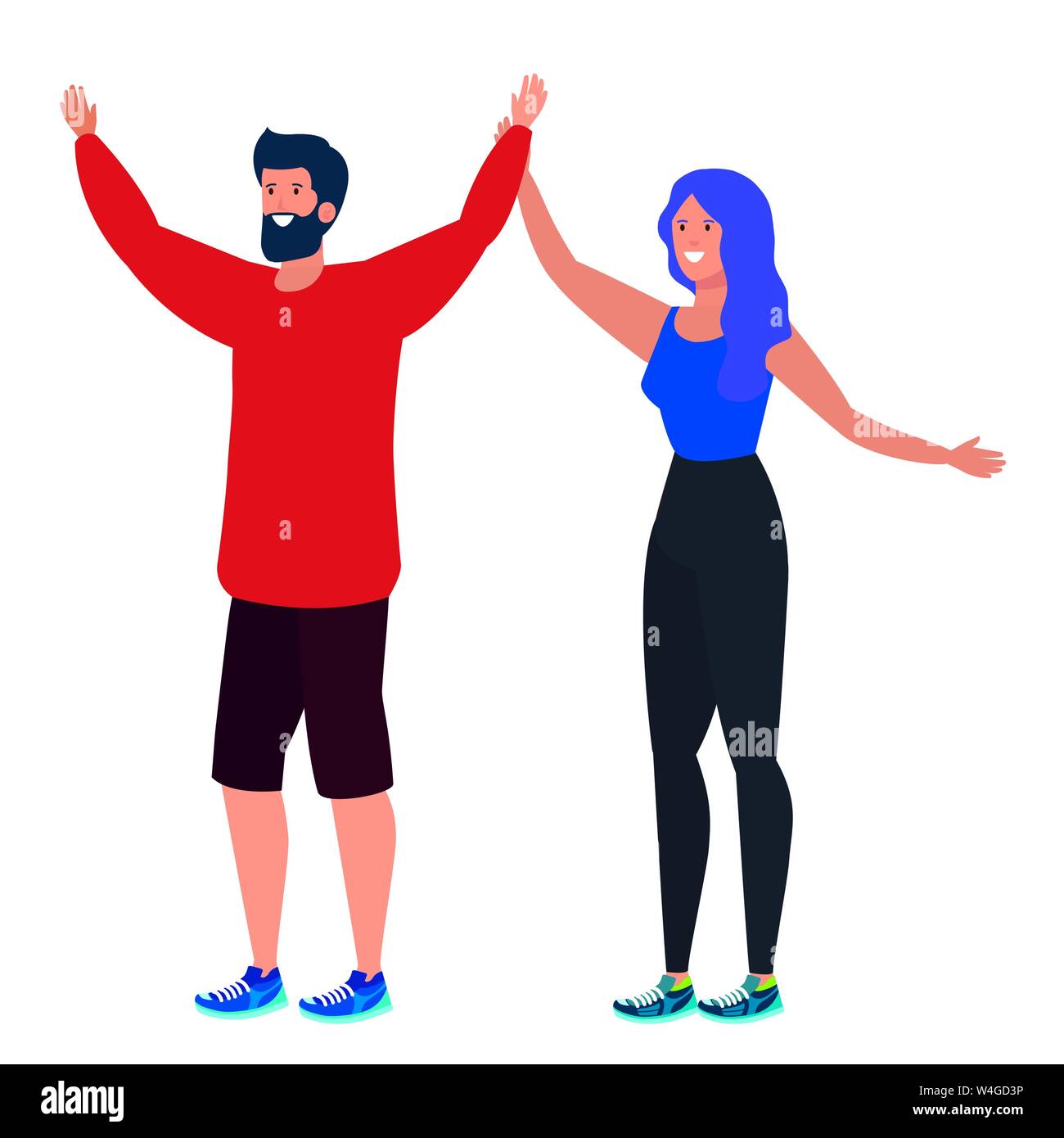 young lovers couple celebrating characters Stock Vector Image & Art - Alamy