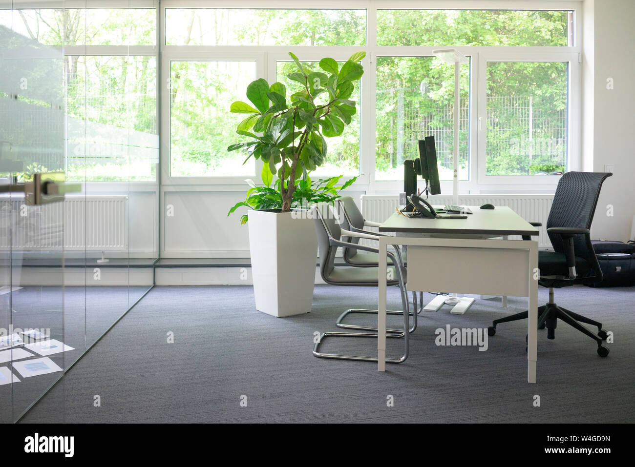 Empty workspace in office Stock Photo