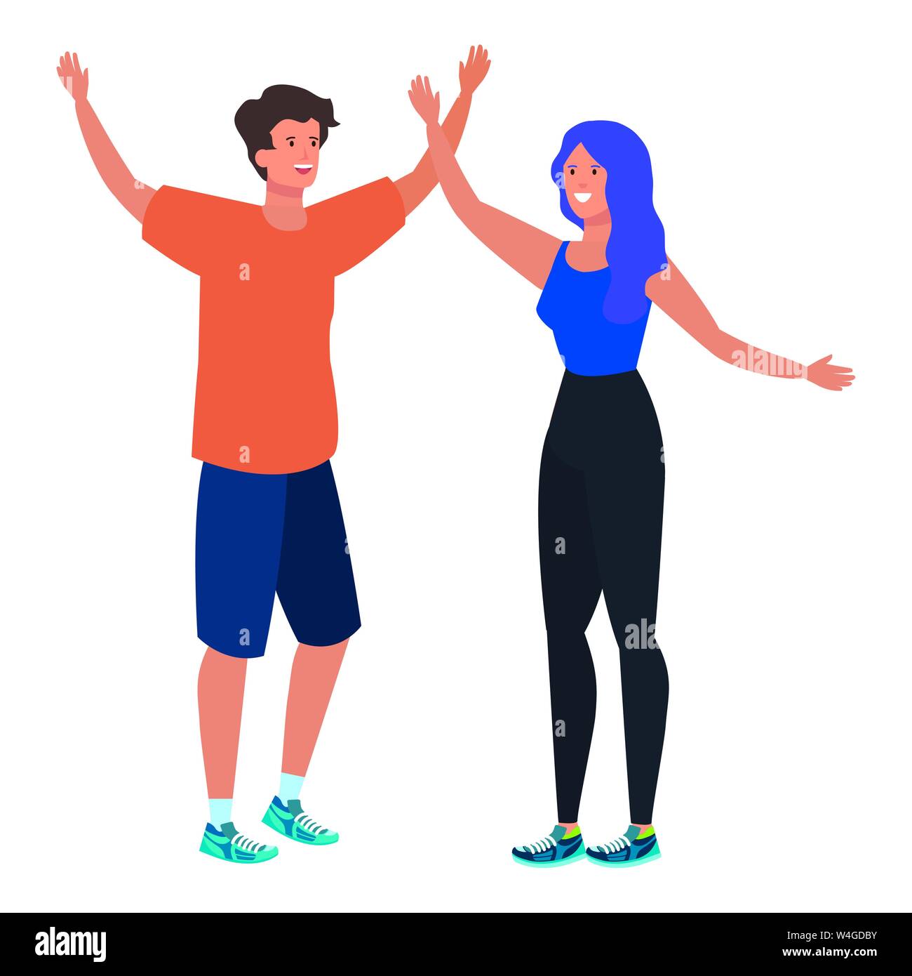 young lovers couple celebrating characters Stock Vector Image & Art - Alamy