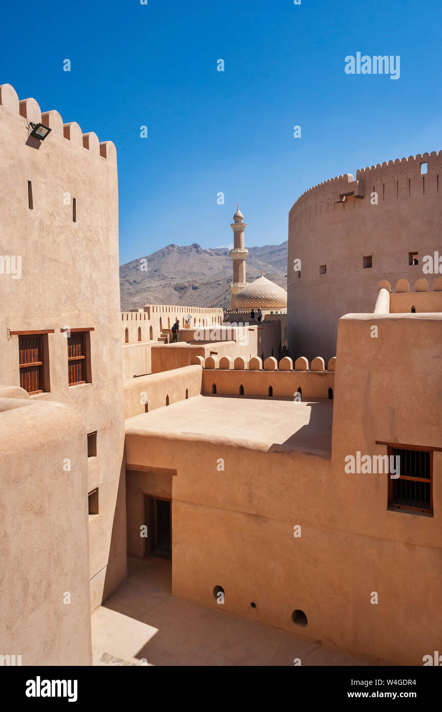 Tower of the Fort, Nizwa, Oman Stock Photo