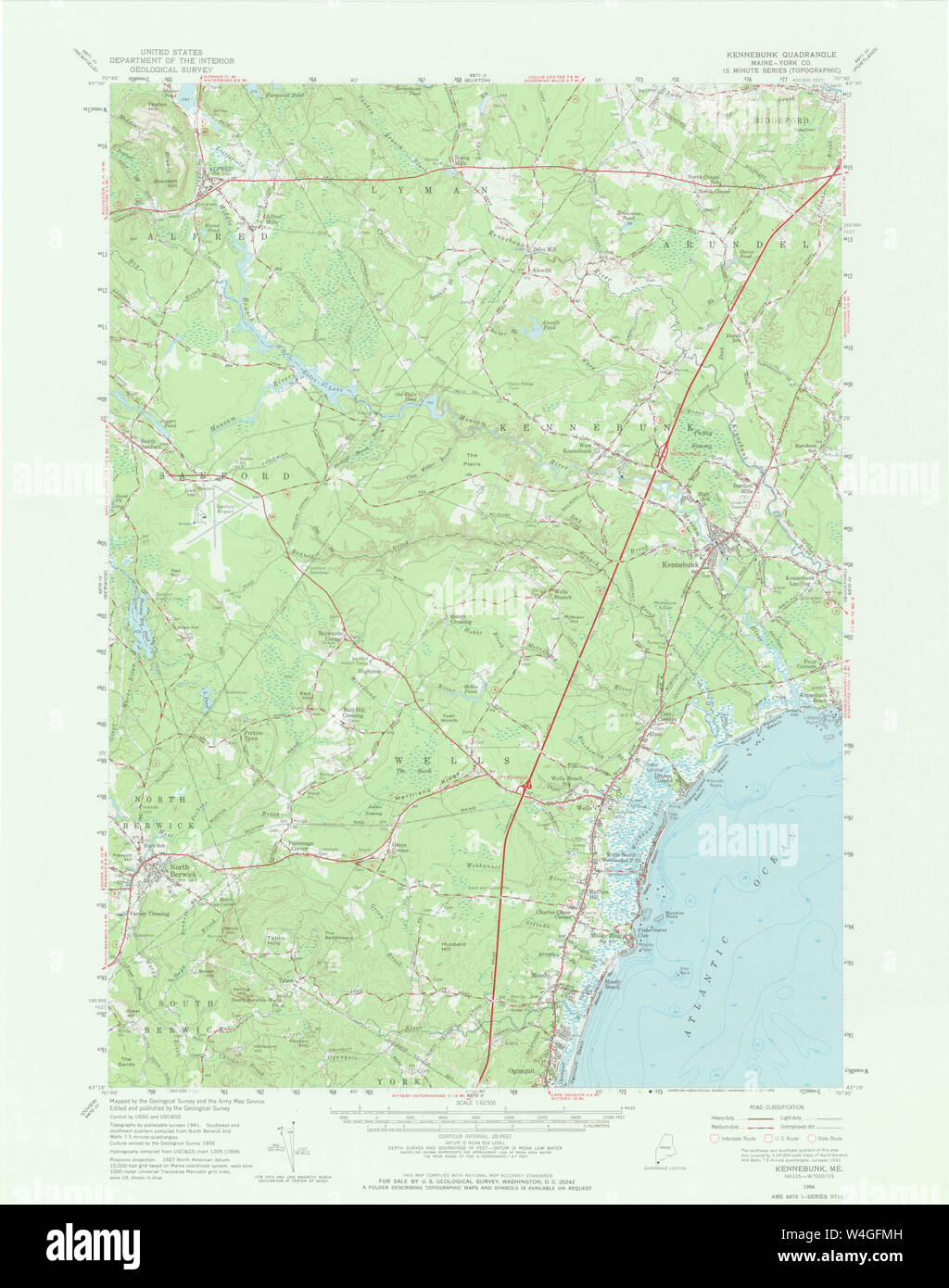 Map of kennebunk hires stock photography and images Alamy