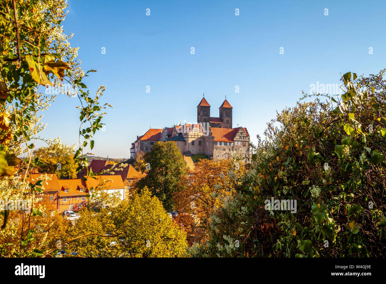 Castle of Quedlinburg, Germany Stock Photo