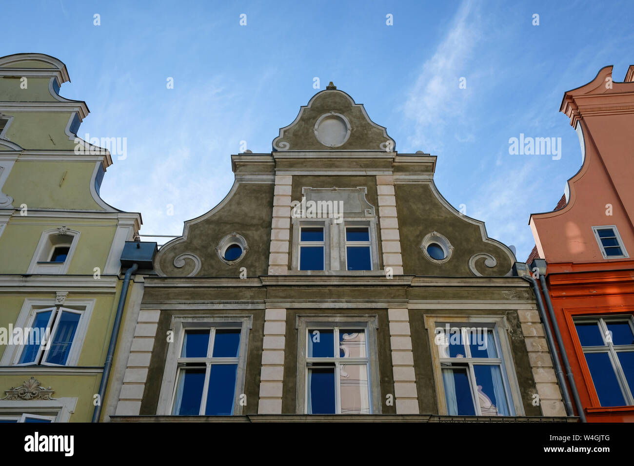 Germany, Stralsund, facade of historic gable house Stock Photo