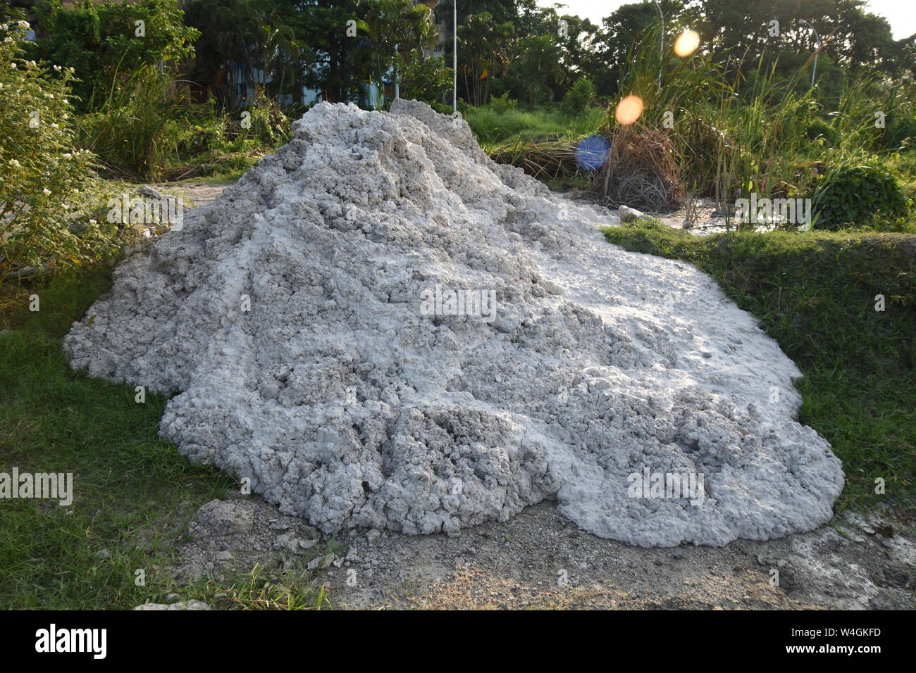 Marble sludge waste. Howrah, India Stock Photo Alamy