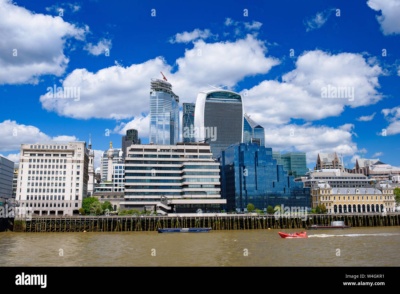 Skyline of City of London CBD in United Kingdom Stock Photo - Alamy