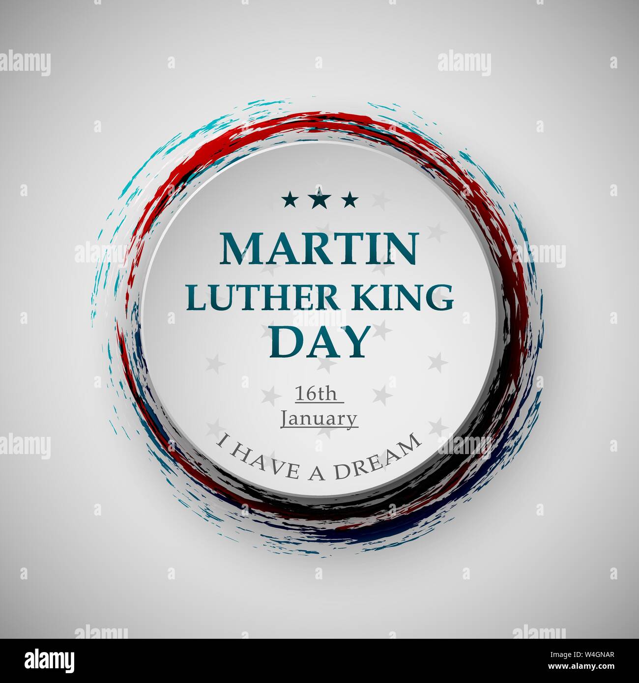 Martin Luther King day vector illustration for posters Stock Vector