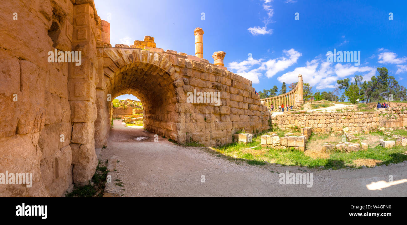 Ancient and roman ruins of Jerash (Gerasa), Jordan Stock Photo - Alamy