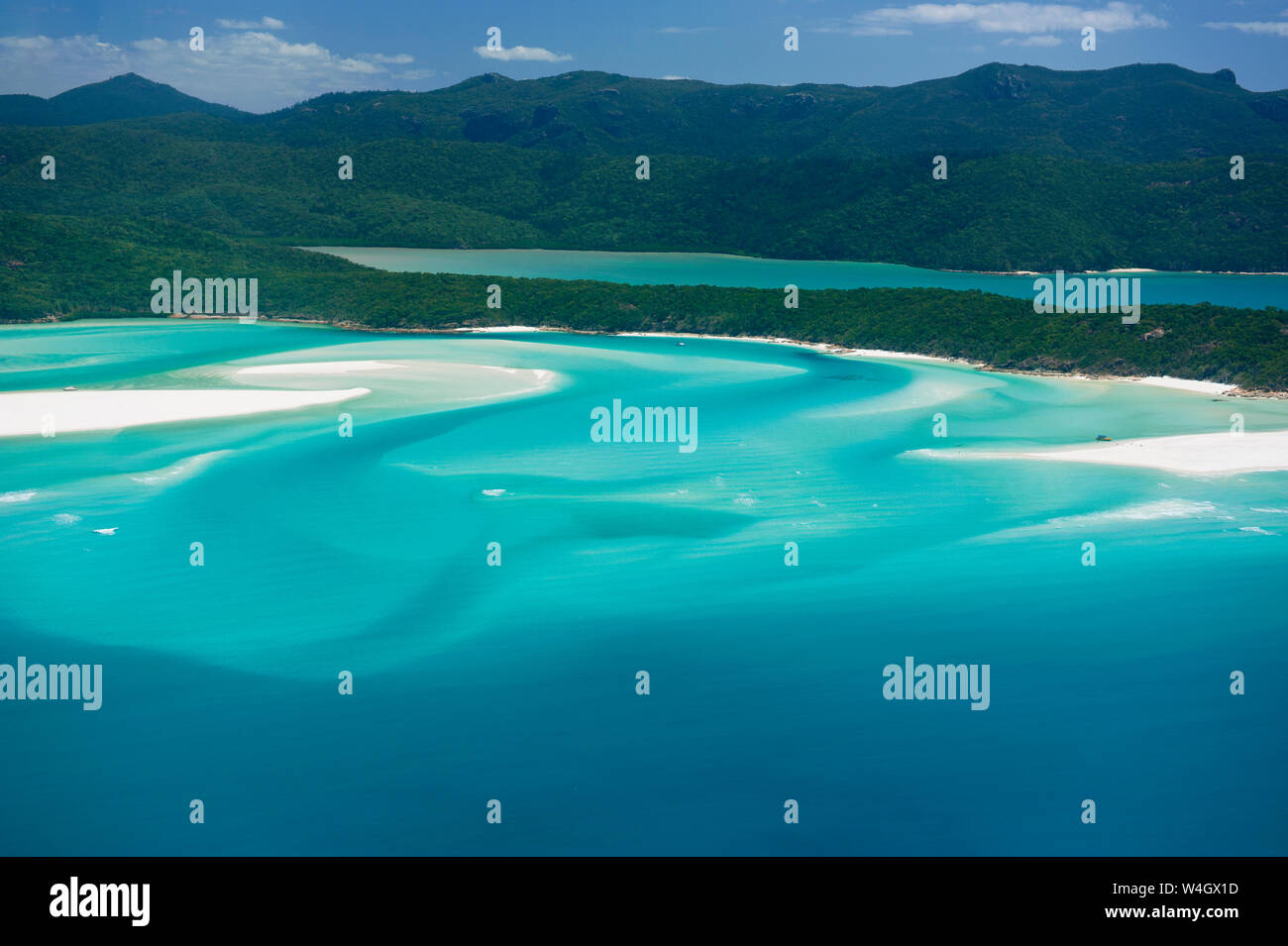 Aerial view of Whitehaven Beach, Whitsunday Islands, Queensland