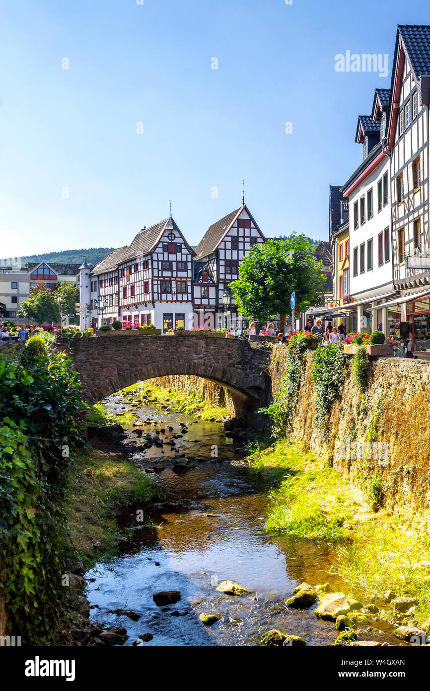 Townscape, Bad Muenstereifel, Germany Stock Photo