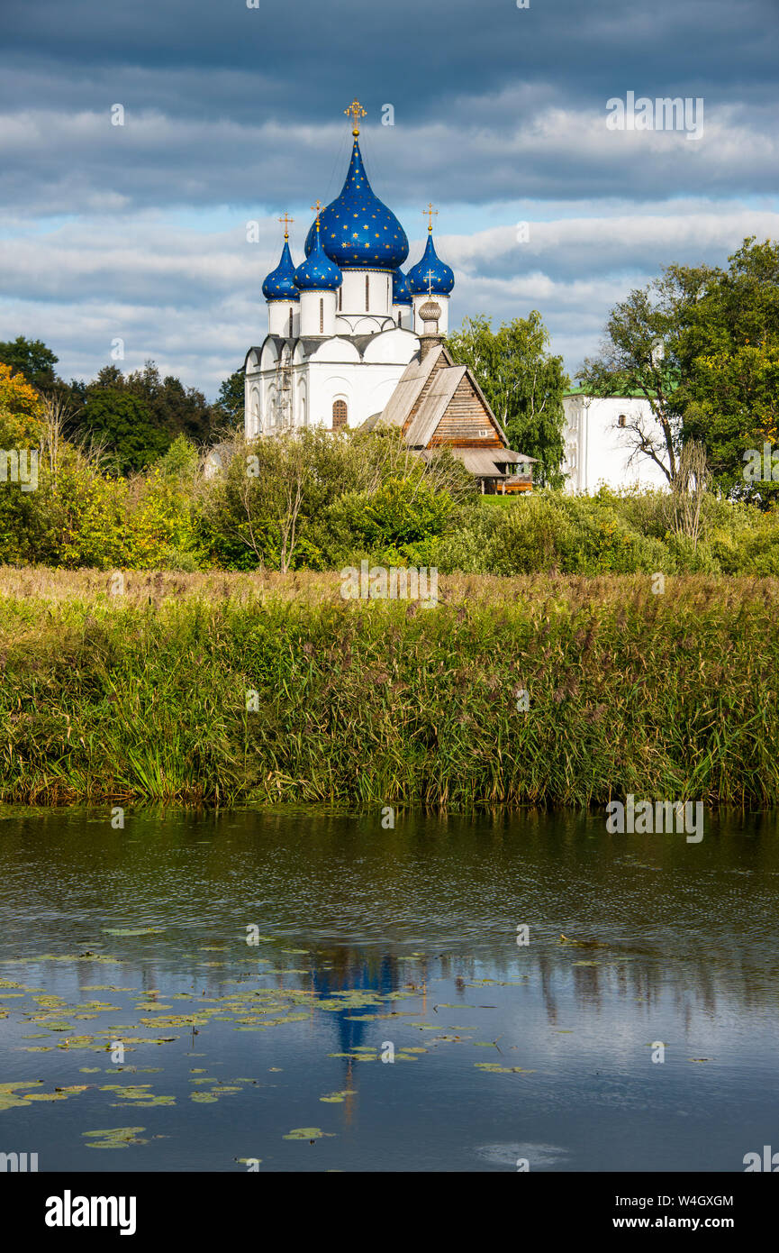 Nativity of the virgin cathedral, Suzdal, Golden ring, Russia Stock Photo
