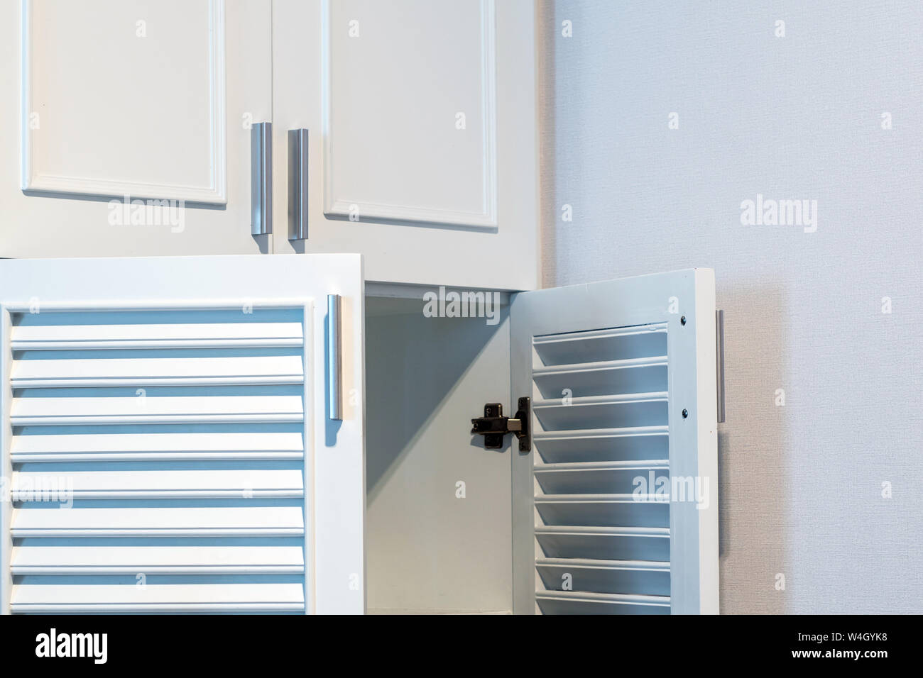 Door of the white was left open Stock Photo Alamy