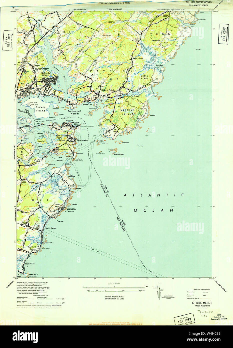 Kittery maine map hires stock photography and images Alamy