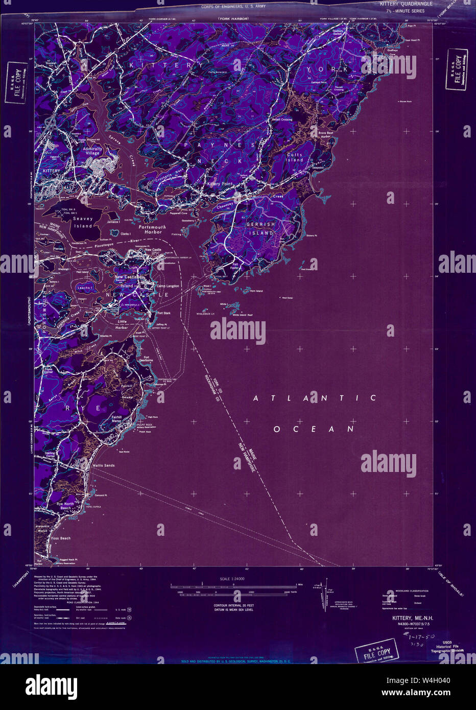 Map of kittery maine hires stock photography and images Alamy