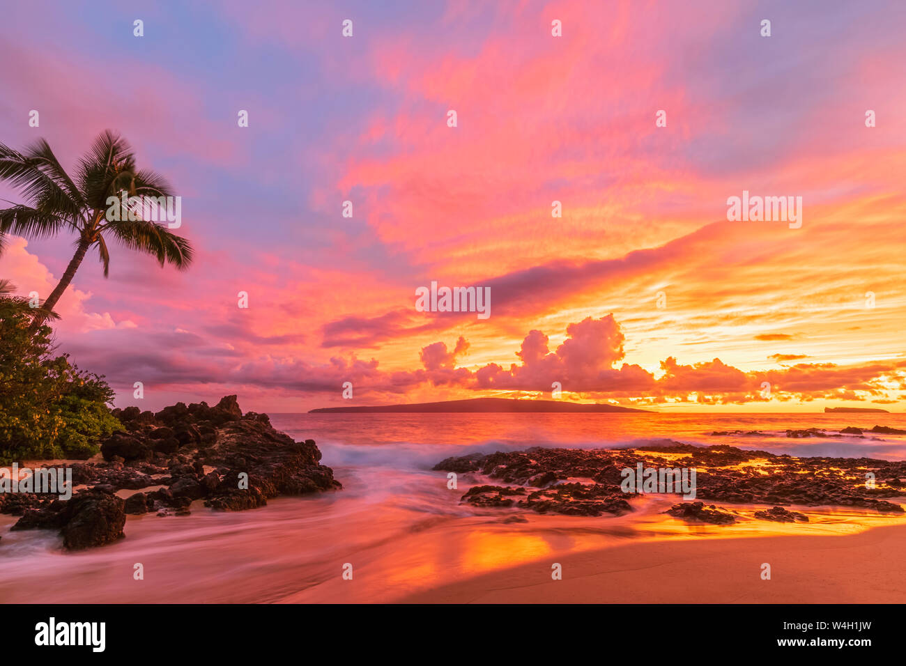 Sunset Pictures Of Hawaii Beaches