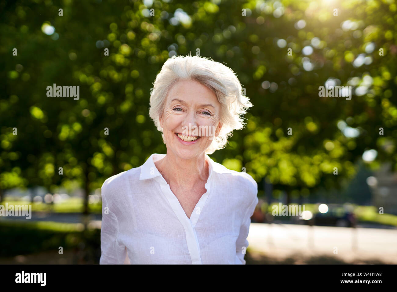 Portrait mature happy woman in hi-res stock photography and images - Alamy