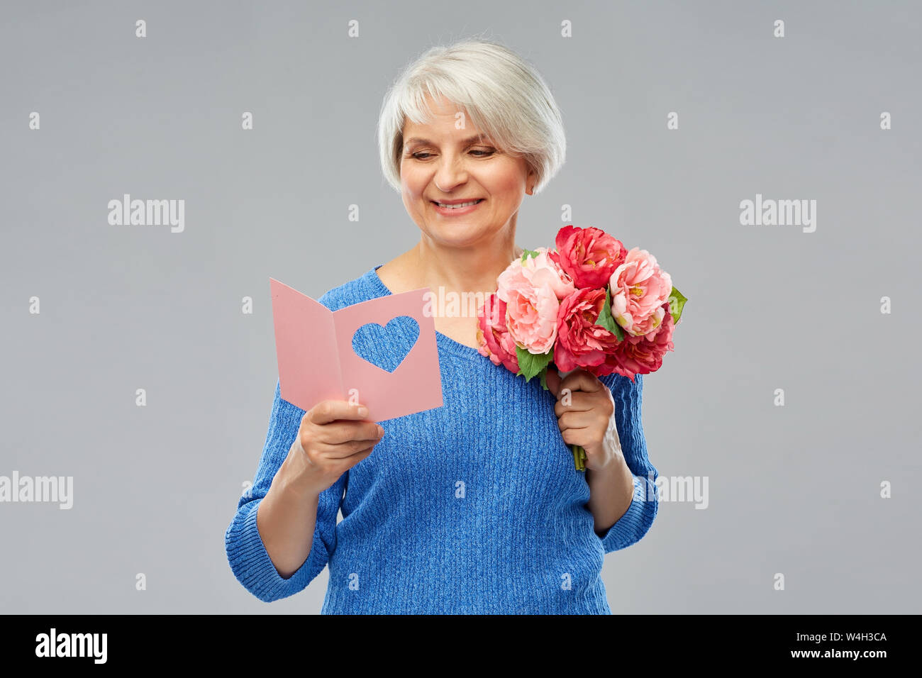Mature woman greeting card hi-res stock photography and images - Alamy