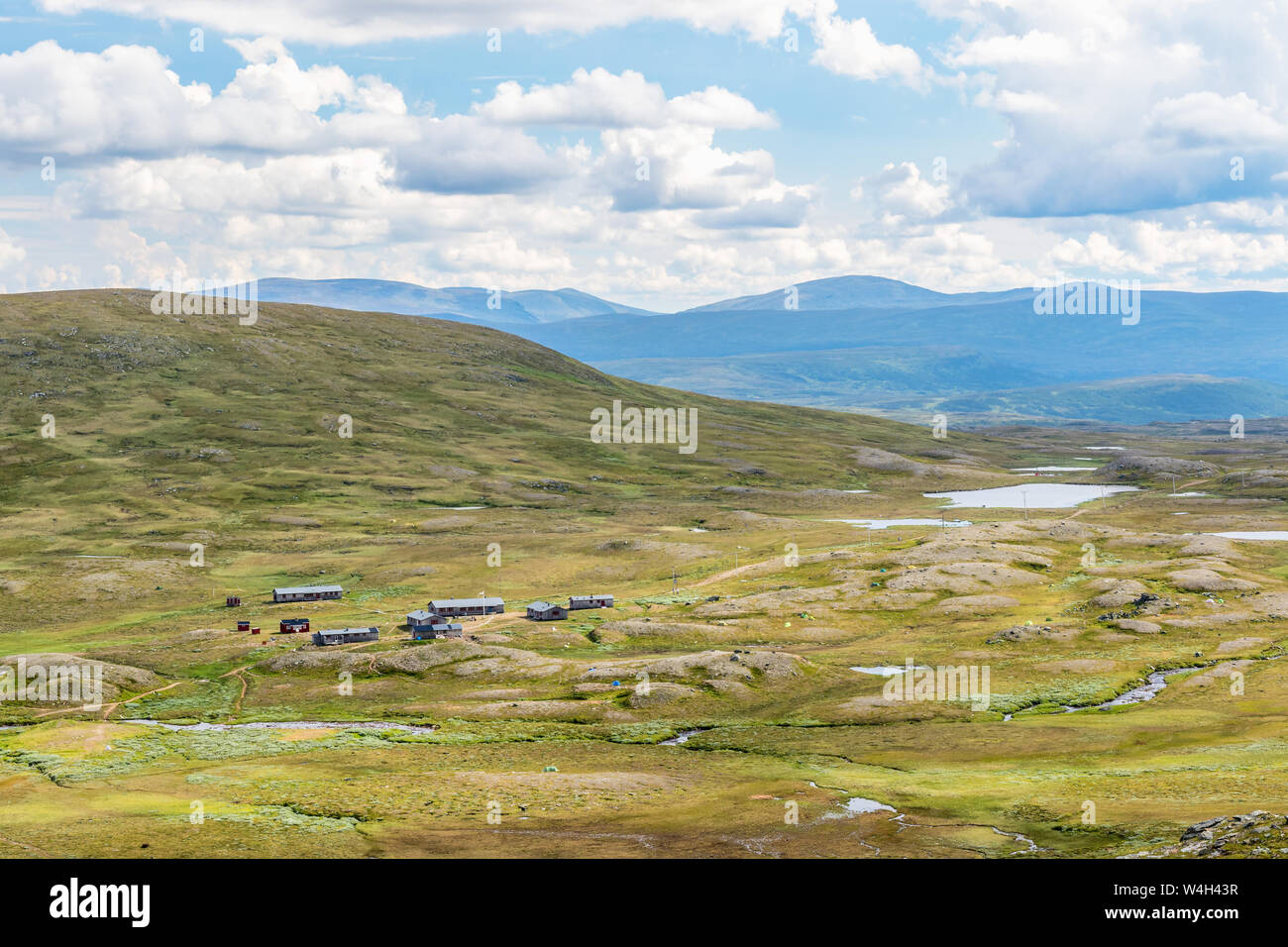 Helags mountain lodge in the swedish mountains Stock Photo