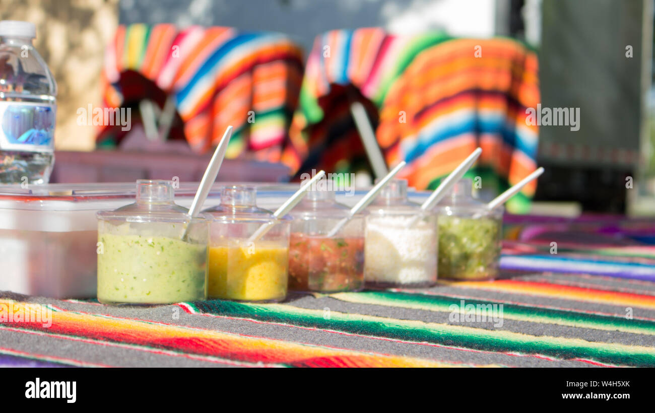 hot sauces Stock Photo