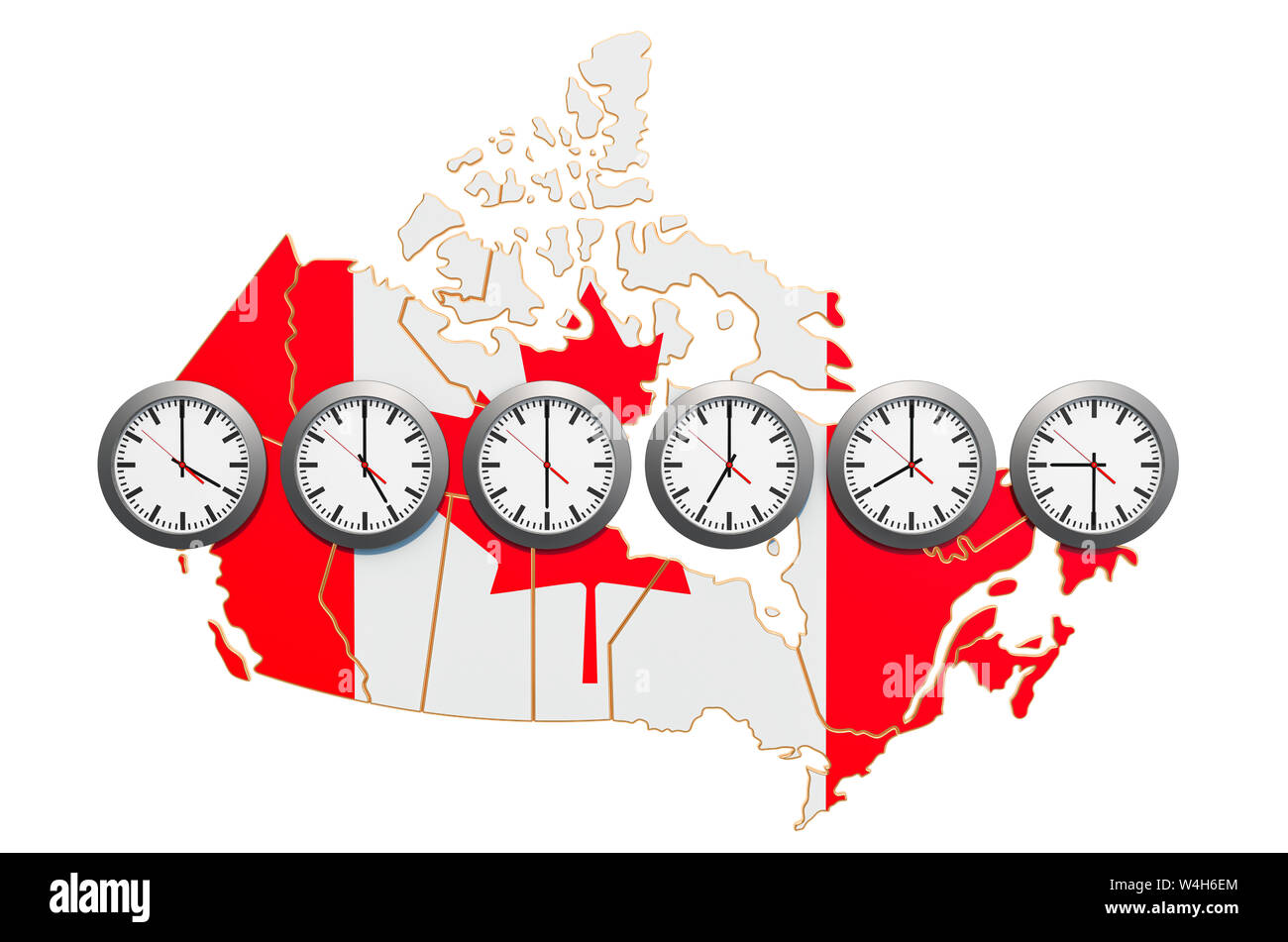 Canada time zone hi-res stock photography and images - Alamy