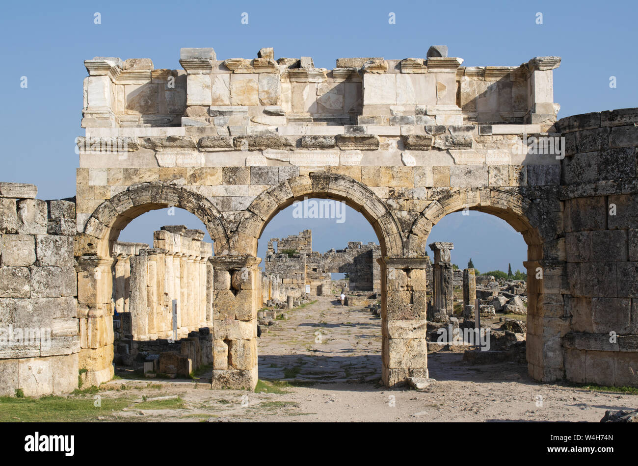 Turkey: the Frontinus Gate, the monumental entrance to the Roman city ...