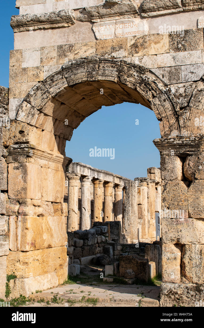 Turkey: the Frontinus Gate, the monumental entrance to the Roman city ...