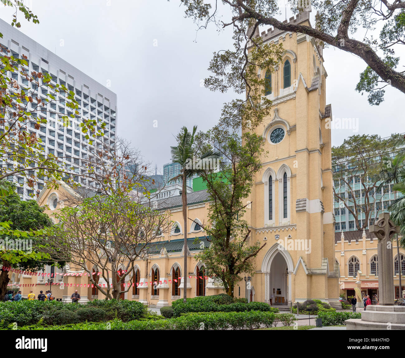 St. John's Cathedral, Central district, Hong Kong Island, Hong Kong, China Stock Photo