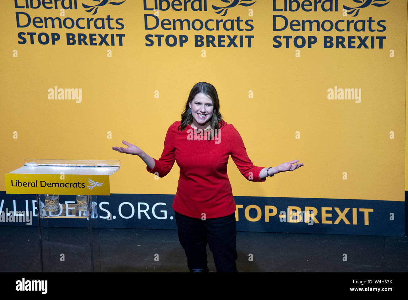 Jo Swinson Liberal Democrat Leadership Rally Stock Photo - Alamy