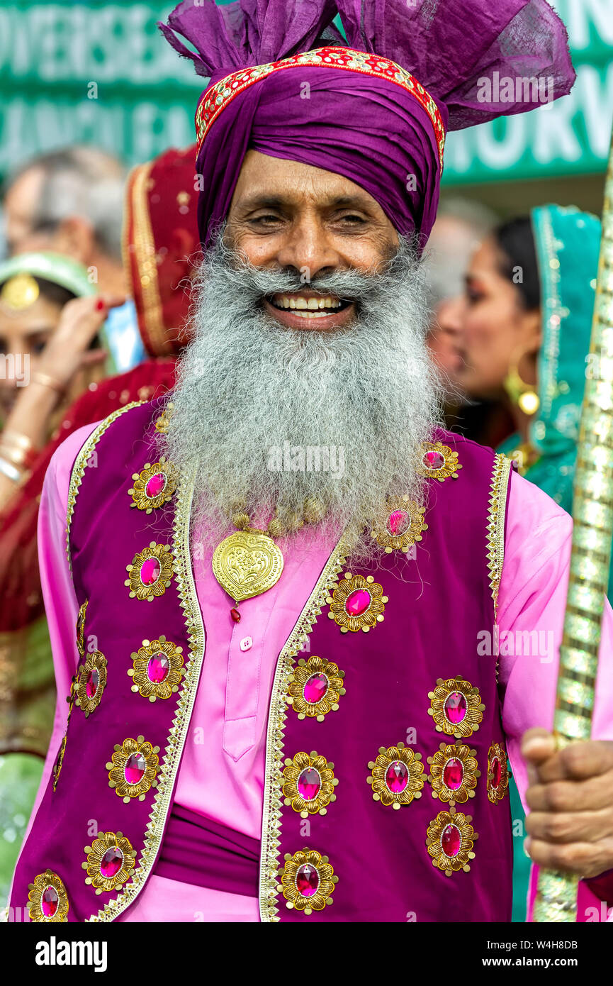 Man wearing traditional Indian national dress Stock Photo