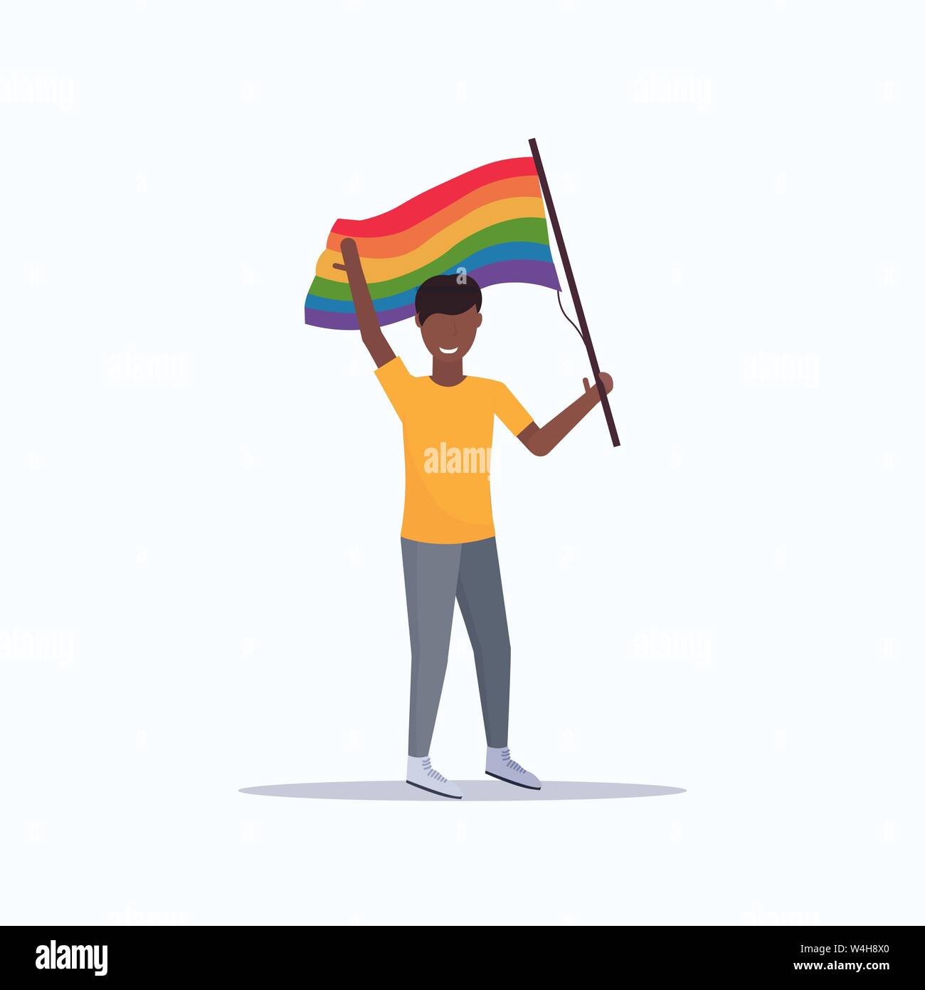 Gay pride parade african american hires stock photography and images