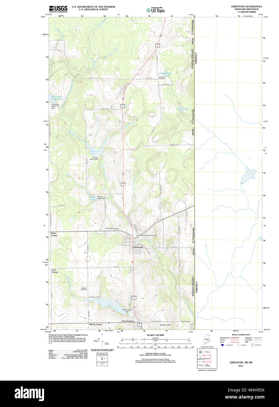 Limestone maine map Cut Out Stock Images & Pictures Alamy