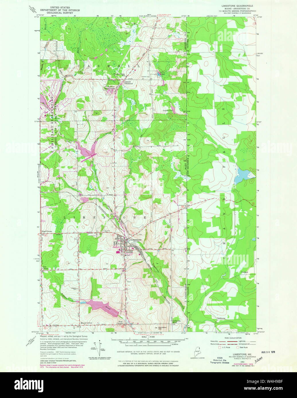 Limestone maine map hires stock photography and images Alamy