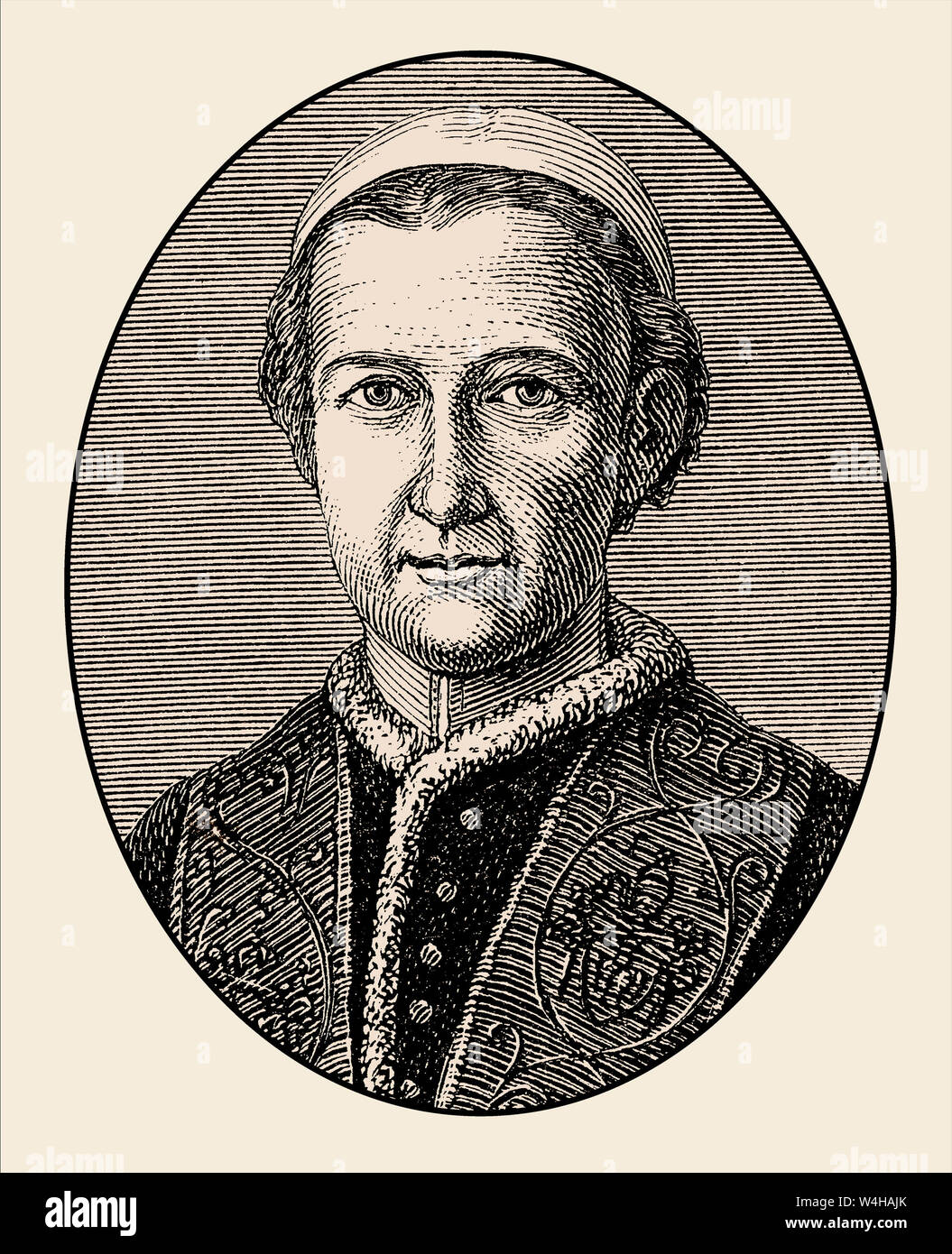 Pope Leo XII, pope from 28 September 1823 to his death in 1829 Stock Photo