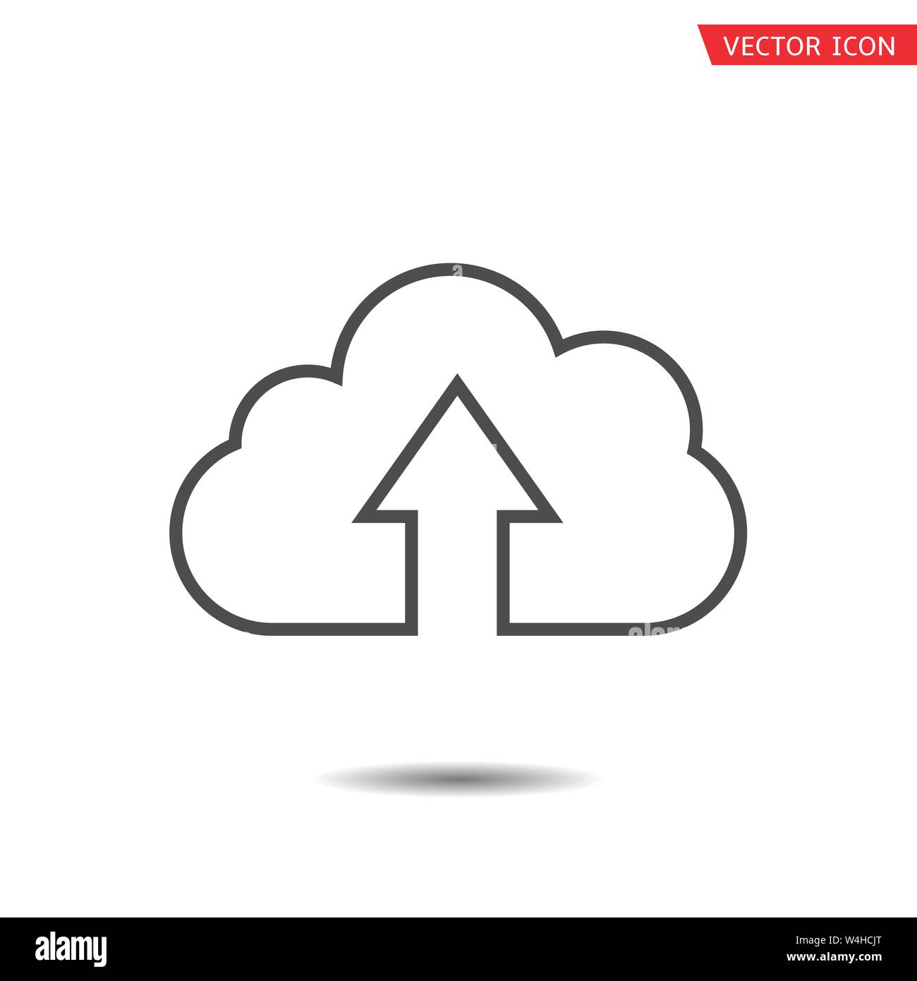 Cloud icon. Upload symbol concept Vector illustration Stock Vector