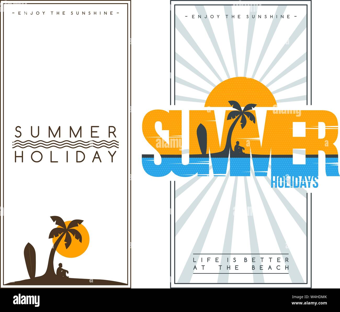 tropical island summer vacation beach holiday vector art Stock Vector ...