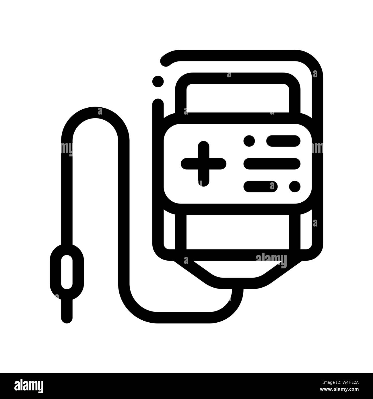 Volunteers Support Bottle Vector Thin Line Icon Stock Vector