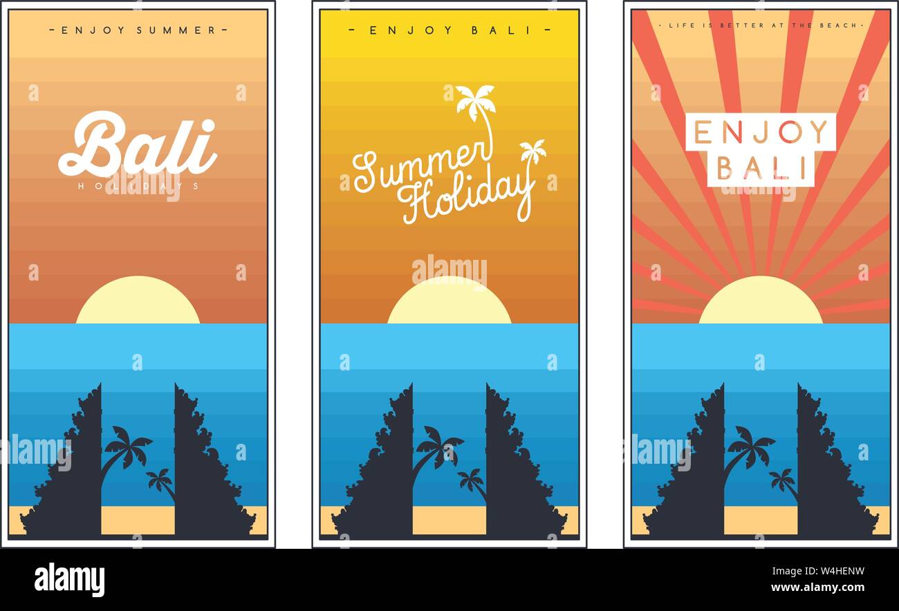 tropical island summer vacation beach holiday vector art Stock Vector ...
