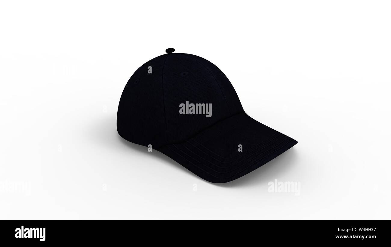 3d rendering of a baseball cap hat isolated in white studio background ...