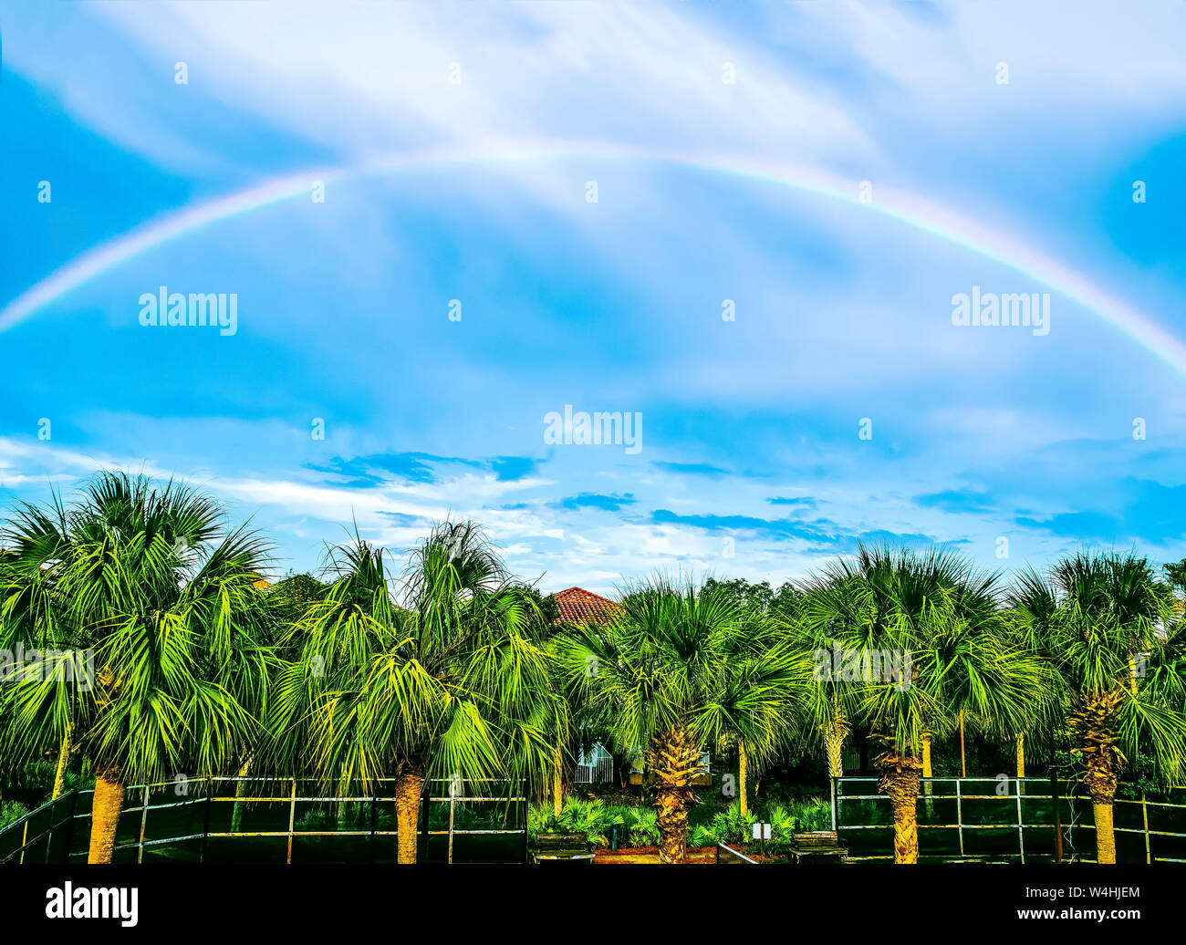 After the rain rainbow Stock Photo - Alamy