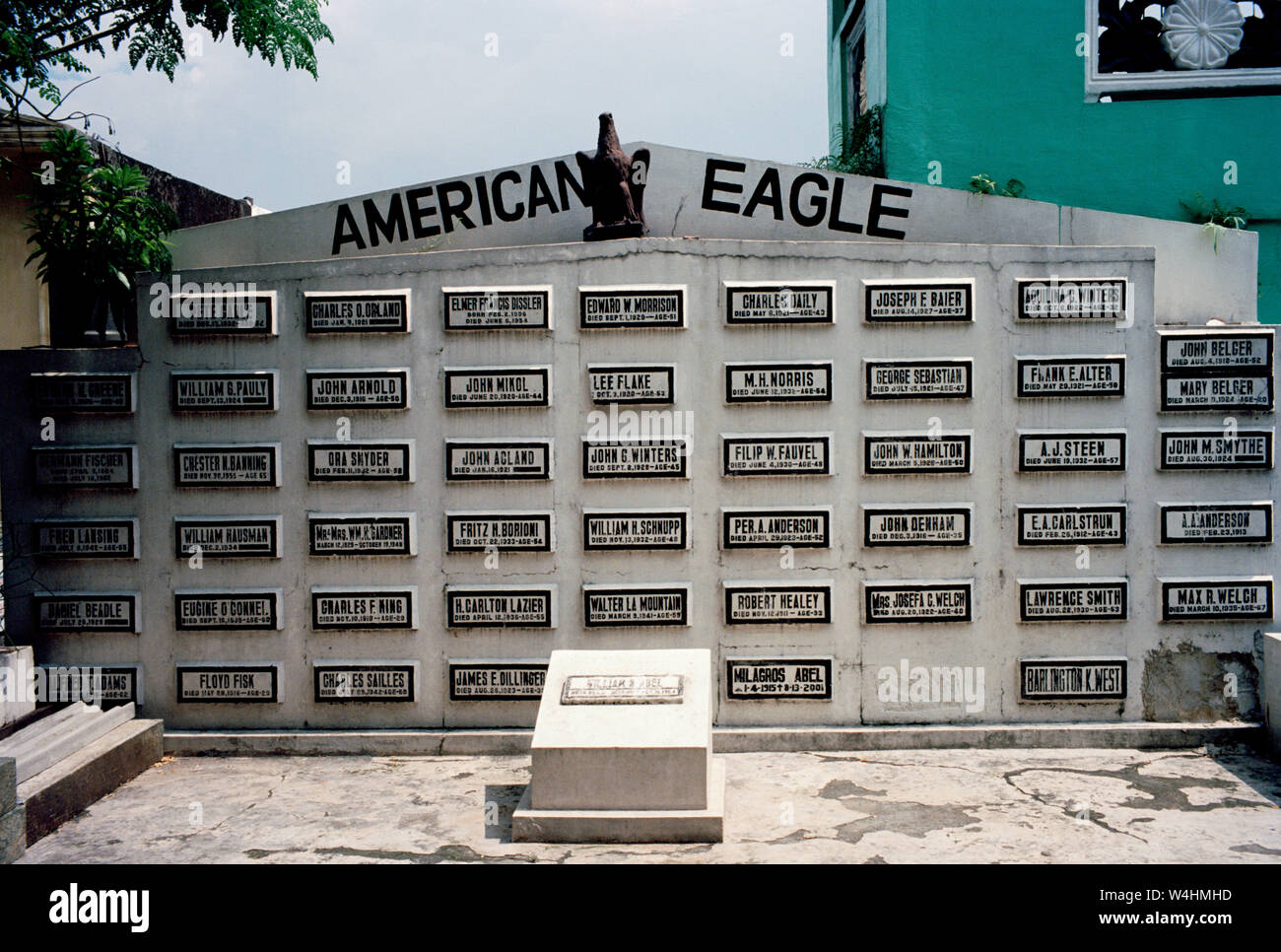 American military memorial in Manila North Cemetery in Manila in Luzon