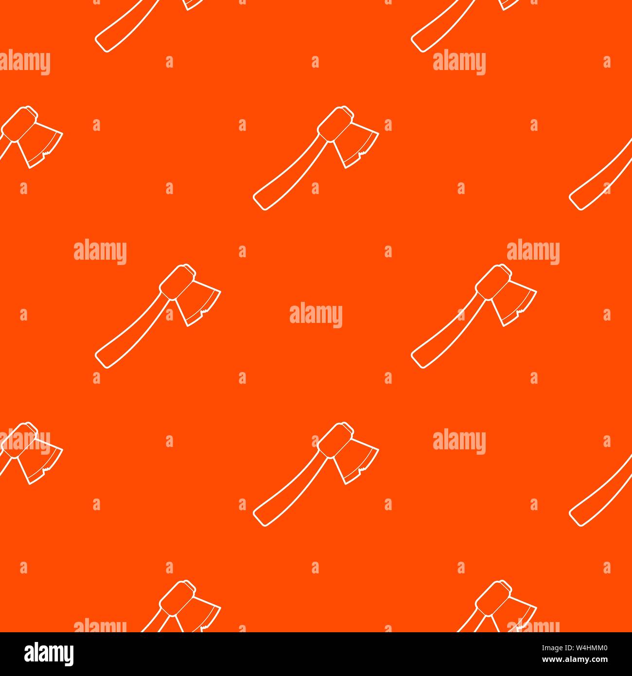 Axe pattern vector orange Stock Vector