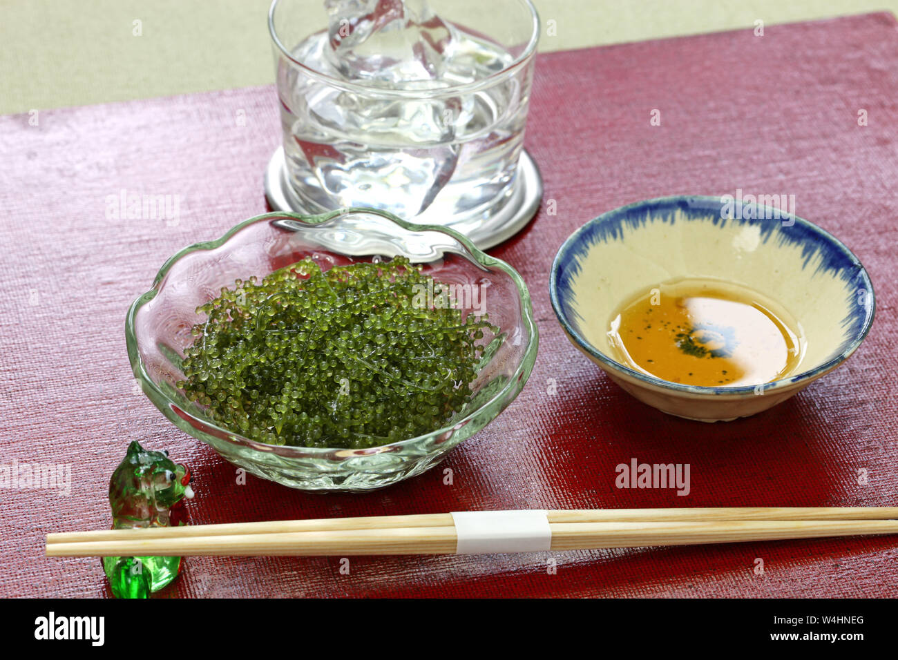 umi budo, green caviar, sea grapes, seaweed, edible algae Stock Photo