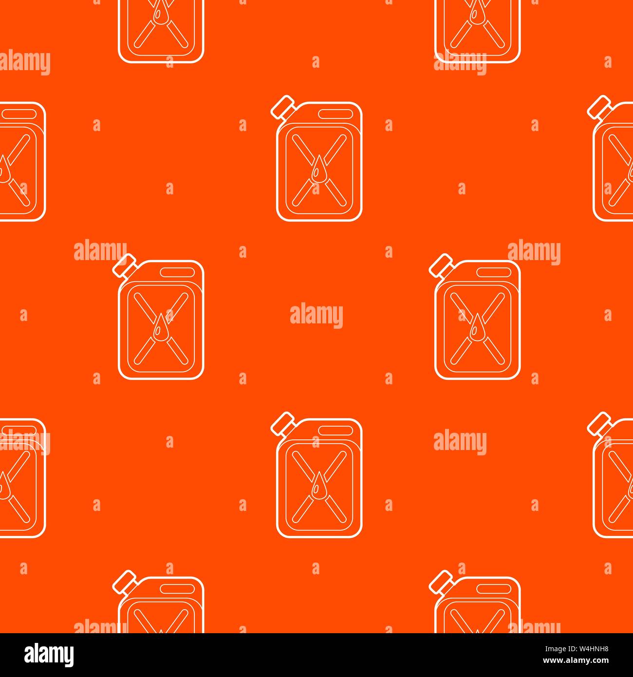 Jerrycan pattern vector orange Stock Vector