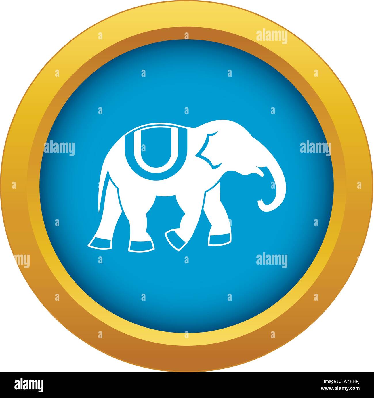 Elephant icon blue vector isolated Stock Vector Image & Art - Alamy