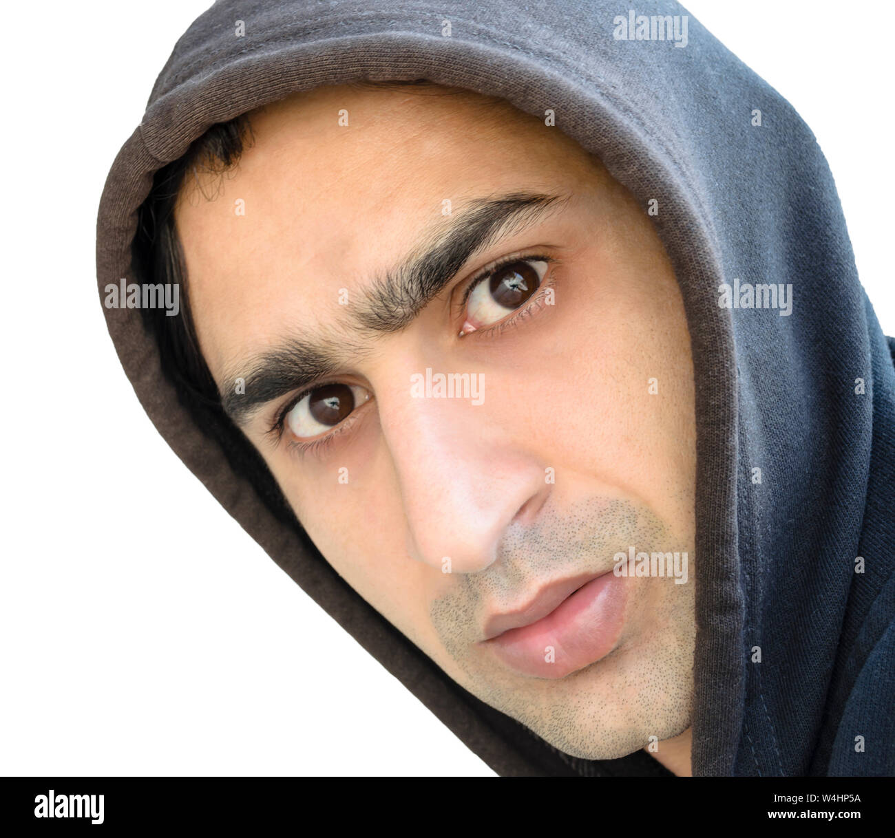 Portrait of a young man wearing hoodie Stock Photo