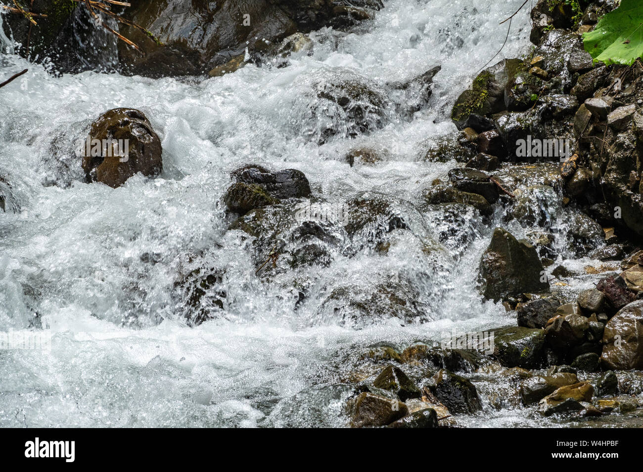 Powerful water stream falling down hi-res stock photography and images ...