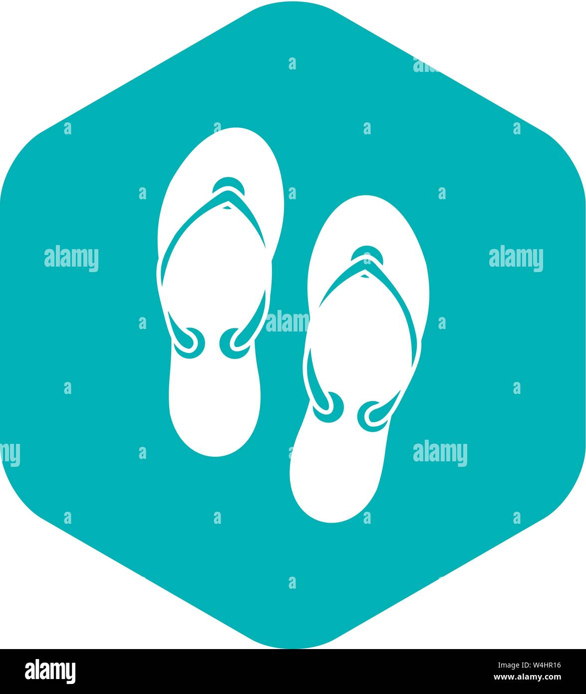 Flip flop sandals icon, simple style Stock Vector Image & Art - Alamy